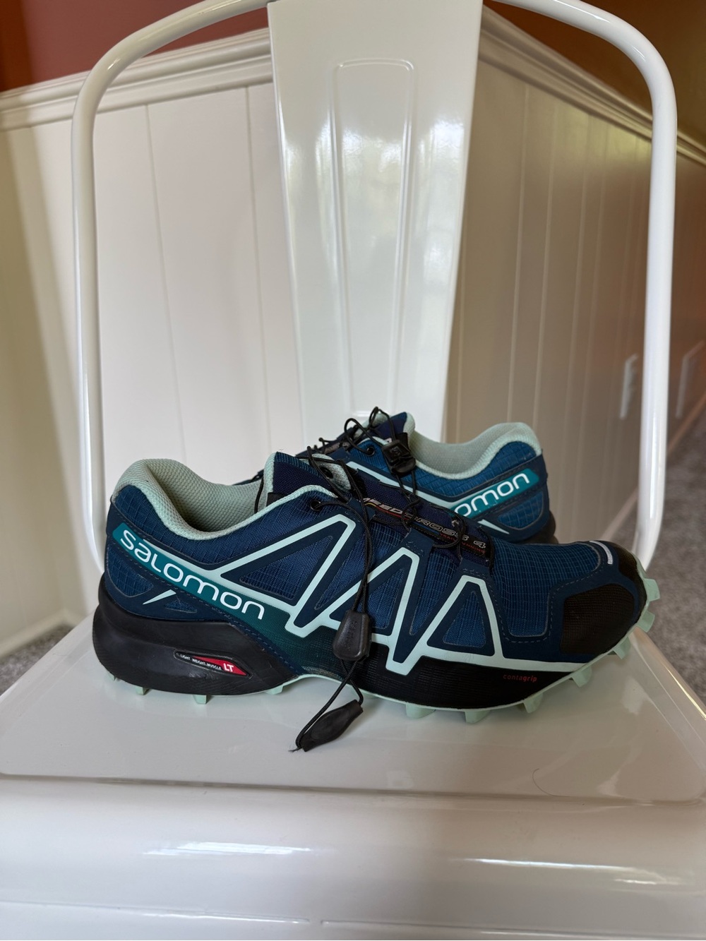 Salomon Teal and Black Speedcross 4 Trail Running Shoes